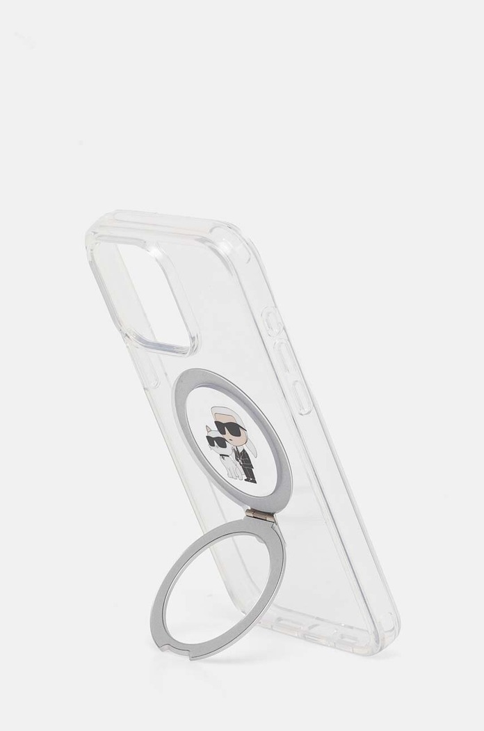 Puzdro na mobil Karl Lagerfeld iPhone 15 Pro Max 6.7 KLHMP15XHMRSKCH priesvitná AA00