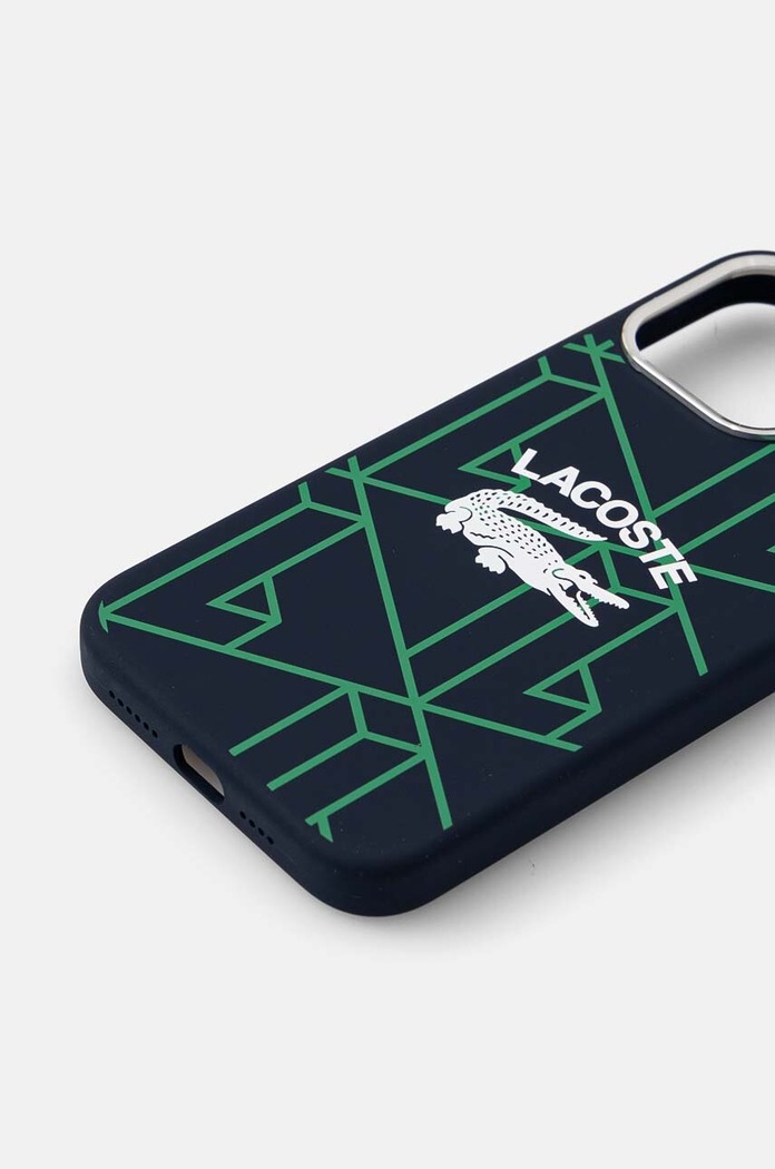 Lacoste custodia per telefono iPhone 15 Pro Max 6.7 LCHMP15XSBIV blu navy AA00