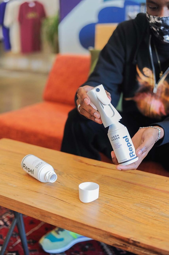 Sprej na starostlivosť o topánky Jason Markk 5.4oz Repel Spray Refill JM120230 priesvitná