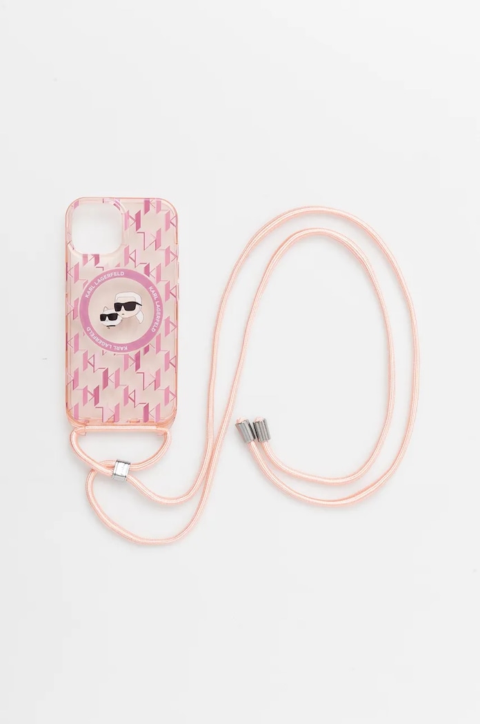 Etui za telefon Karl Lagerfeld iPhone 15 / 14 / 13 6.1" KLHMP15SHCKCKLCP roza AA00