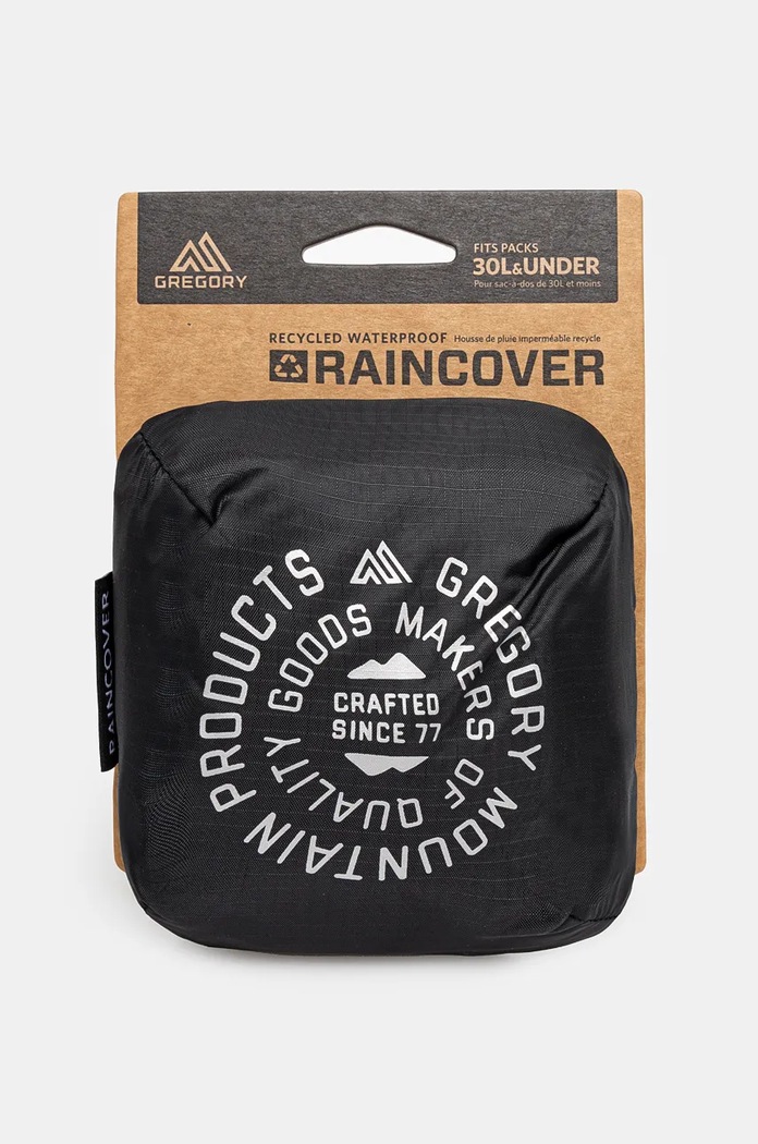 Navlaka protiv kiše za ruksak Gregory Raincover 30L Planet friendly crna RAINCOVER.30L