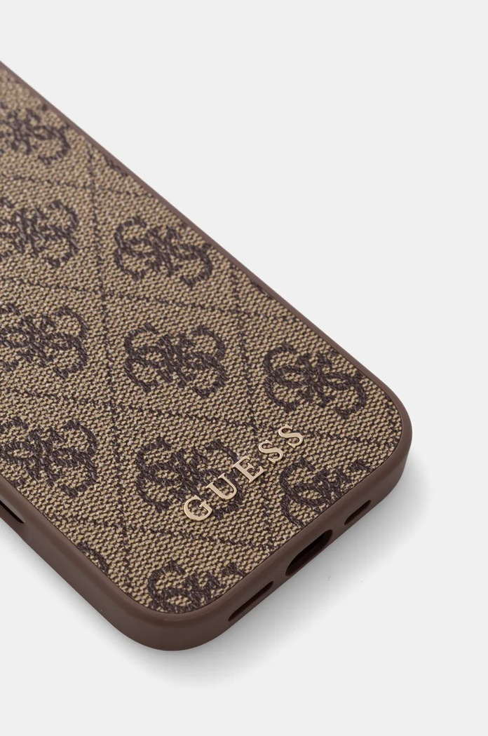 Puzdro na mobil Guess iPhone 16 Pro 6.3 GUHCP16LG4GFBR hnedá AA00