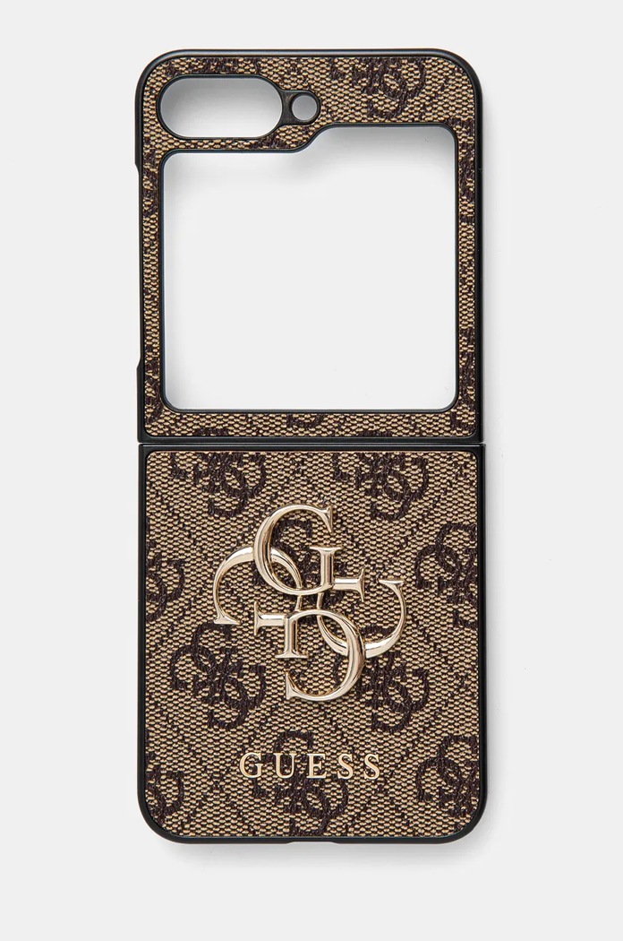 Guess etui pentru telefon Z Flip6 F741 pentru telefon maro GUHCZF64GMGBR