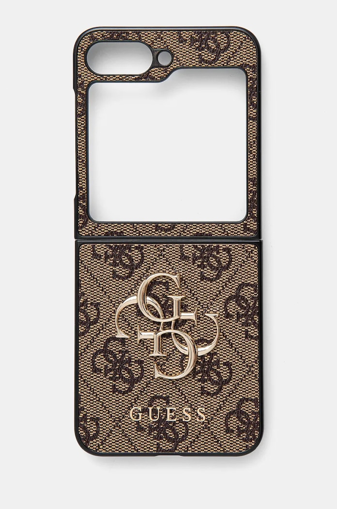 Guess etui pentru telefon Z Flip6 F741 pentru telefon maro GUHCZF64GMGBR