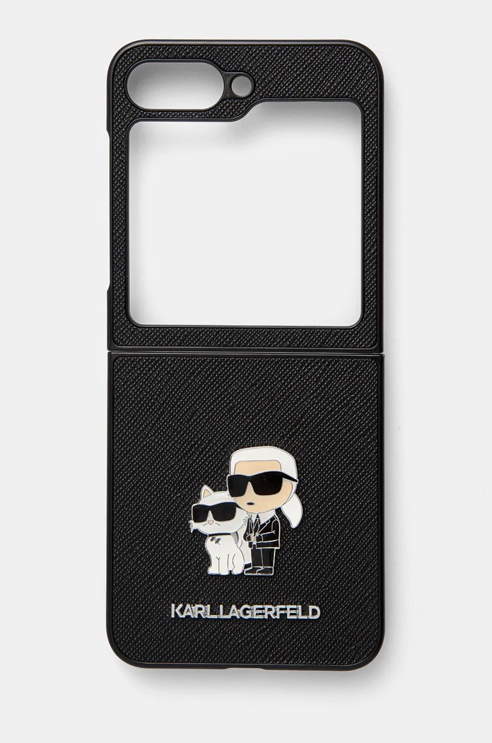 Obal na telefon Karl Lagerfeld Z Flip6 F741 na mobil černá KLHCZF6SAPKCNPK