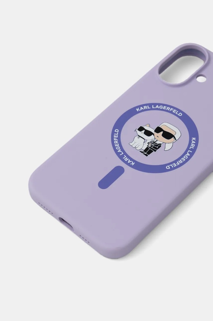 Karl Lagerfeld Husa pentru telefon iPhone 16 Plus 6.7 KLHMP16MSCMKCRHU violet AA00