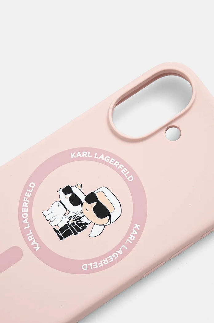 Θήκη κινητού Karl Lagerfeld iPhone 16 6.1 KLHMP16SSCMKCRHP ροζ AA00