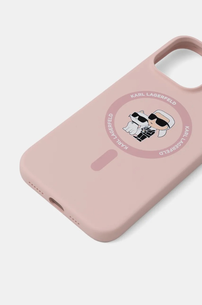 Puzdro na mobil Karl Lagerfeld iPhone 16 Pro Max 6.9 KLHMP16XSCMKCRHP ružová AA00