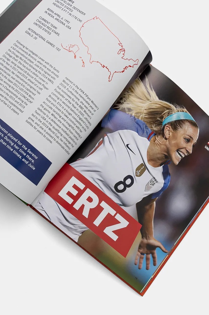 Lifestyle Knížka home & lifestyle Stars of Womens Soccer by Illugi Jökulsson, English 9780789214034 červená