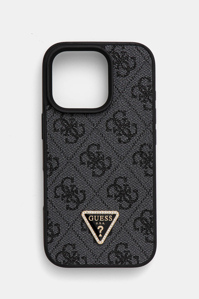 Θήκη κινητού Guess iPhone 16 Pro 6.3 για τηλέφωνο μαύρο GUHCP16LP4TDPK