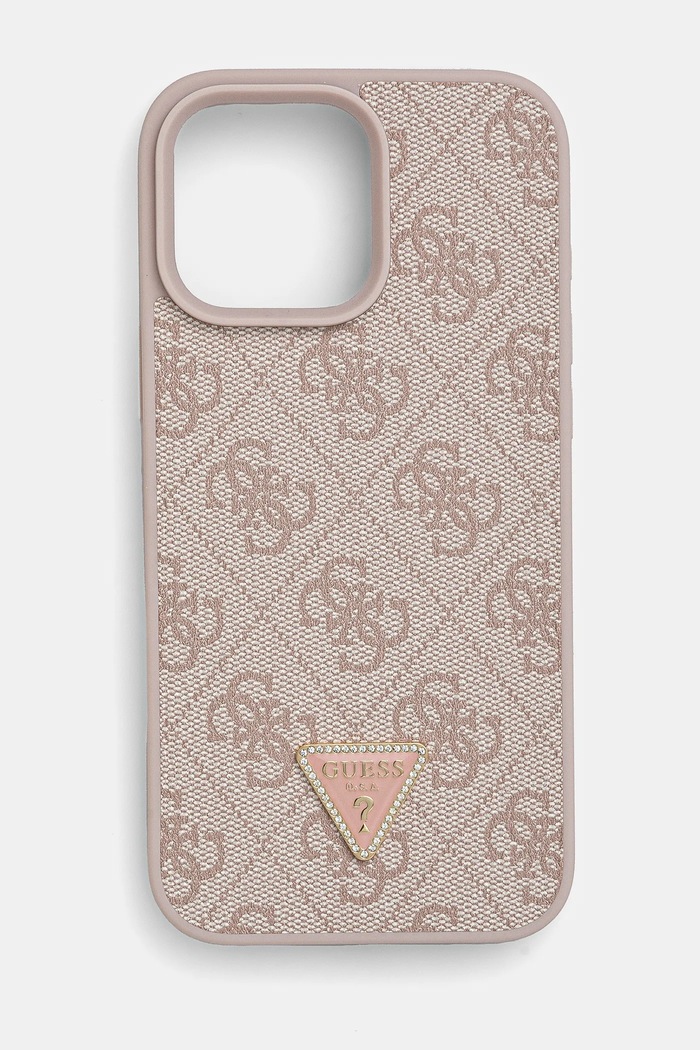 Θήκη κινητού Guess iPhone 16 Pro Max 6.9 για τηλέφωνο ροζ GUHCP16XP4TDPP