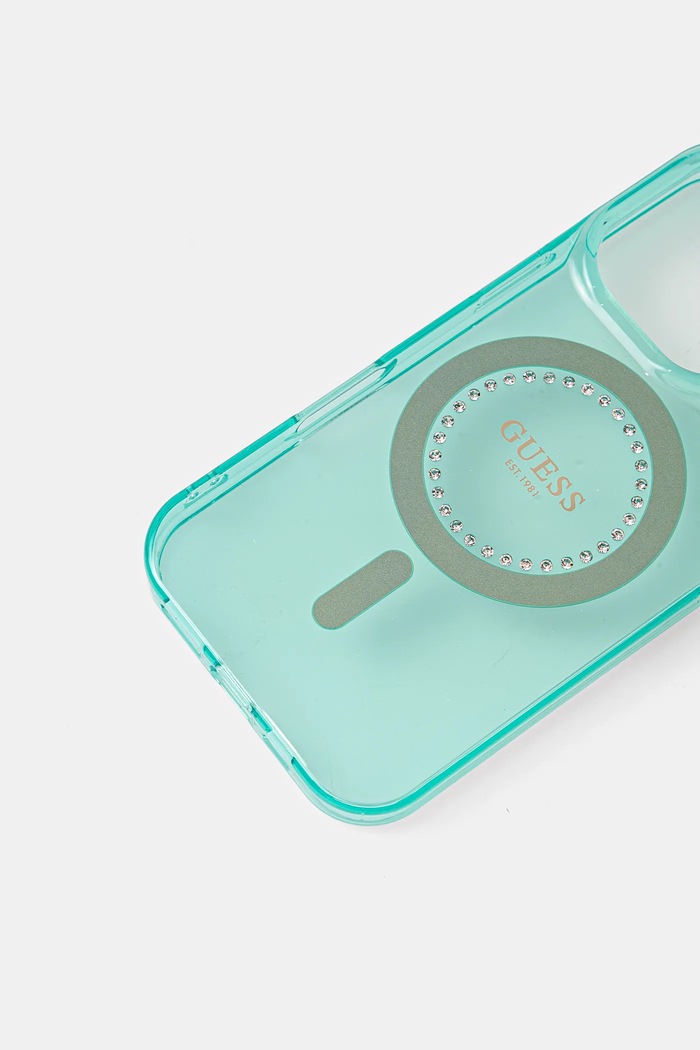 Puzdro na mobil Guess iPhone 16 Pro 6.3 GUHMP16LPFTDTEN zelená AA00