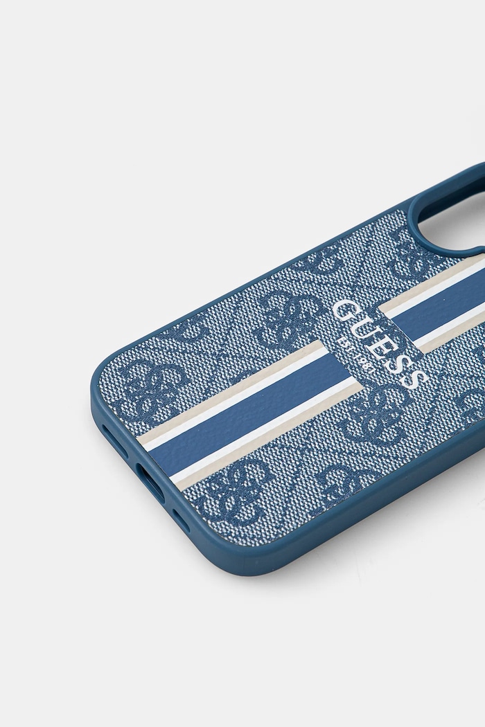 Obal na telefon Guess iPhone 16 6.1 GUHMP16SP4RPSB modrá AA00