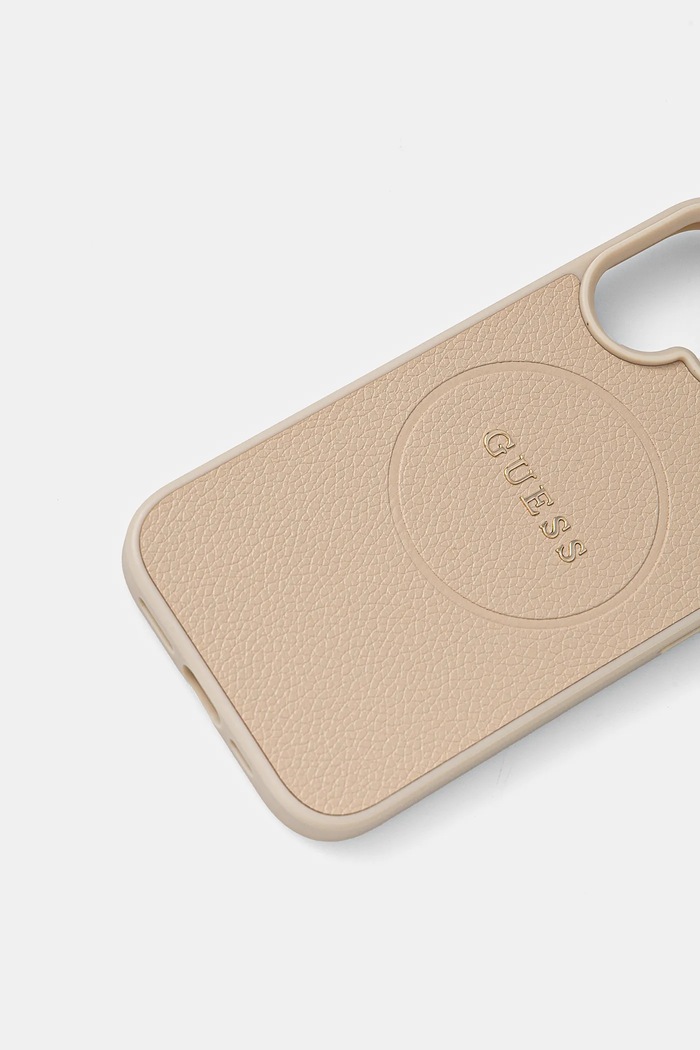 Θήκη κινητού Guess iPhone 16 6.1 GUHMP16SPGHSMME μπεζ AA00