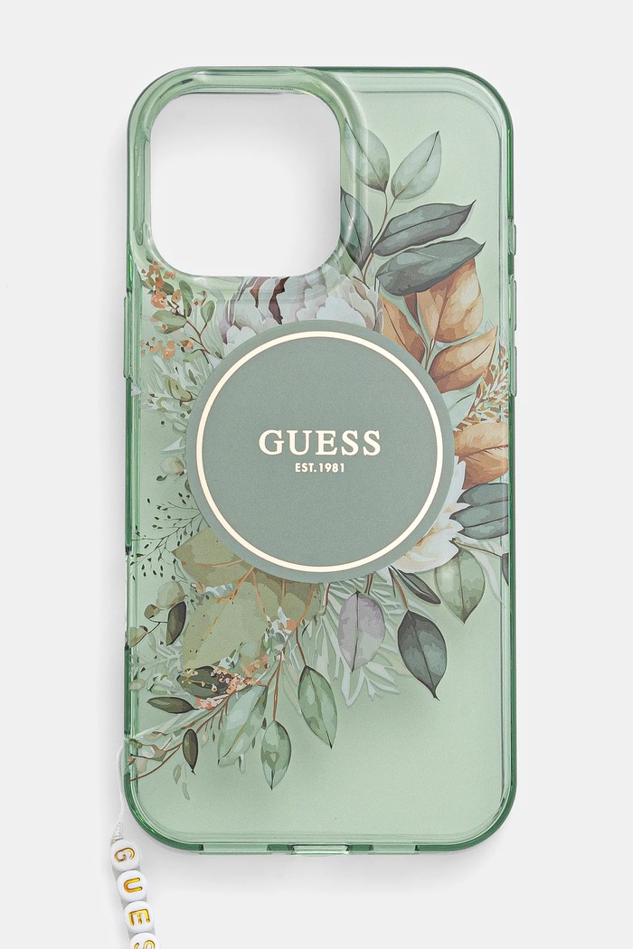 Guess Etui za telefon Guess iPhone 16 Pro Max 6.9 zelena GUHMP16XHFWBRCESN