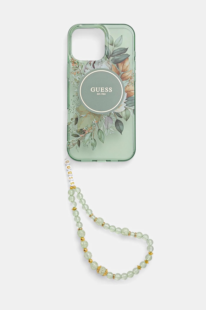 Guess Etui za telefon Guess iPhone 16 Pro Max 6.9 GUHMP16XHFWBRCESN zelena AA00