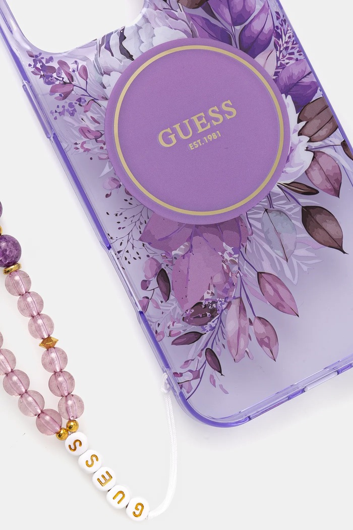 Guess custodia per telefono iPhone 16 Pro Max 6.9 GUHMP16XHFWBRCESU violetto AA00