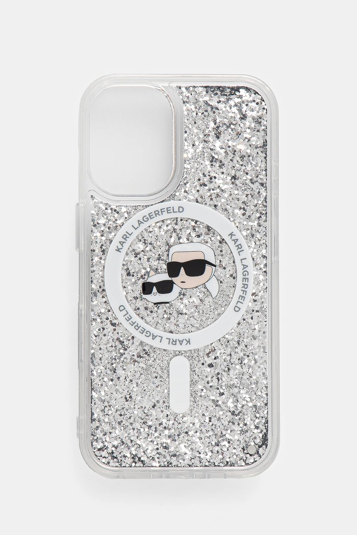 Etui za telefon Karl Lagerfeld iPhone 16 6.1 za telefon transparentna KLHMP16SLGKCSGH