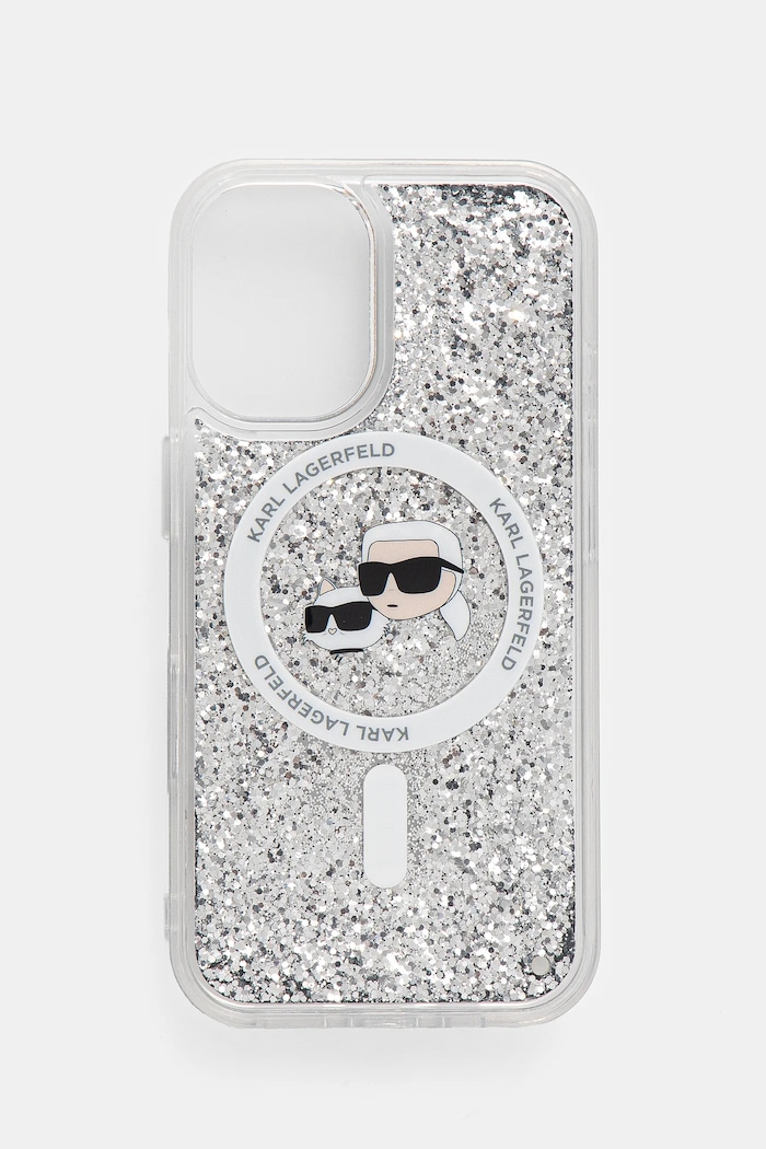 Etui za telefon Karl Lagerfeld iPhone 16 6.1 za telefon transparentna KLHMP16SLGKCSGH
