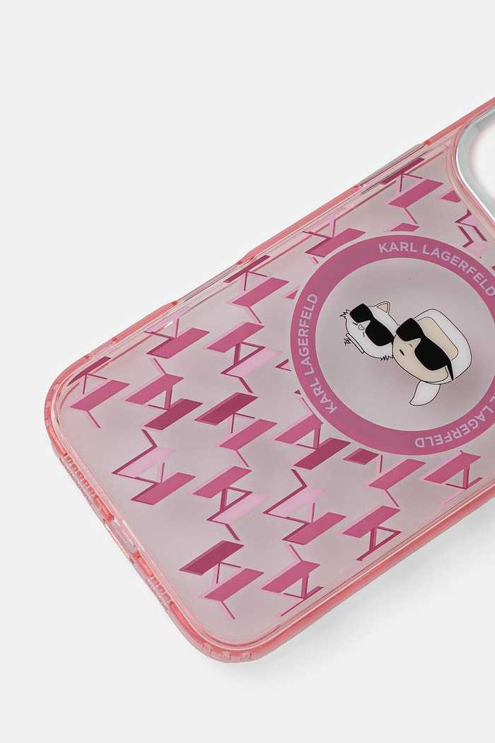 Obal na telefon Karl Lagerfeld iPhone 16 Pro Max 6.9 KLHMP16XHMCKMHP růžová AA00