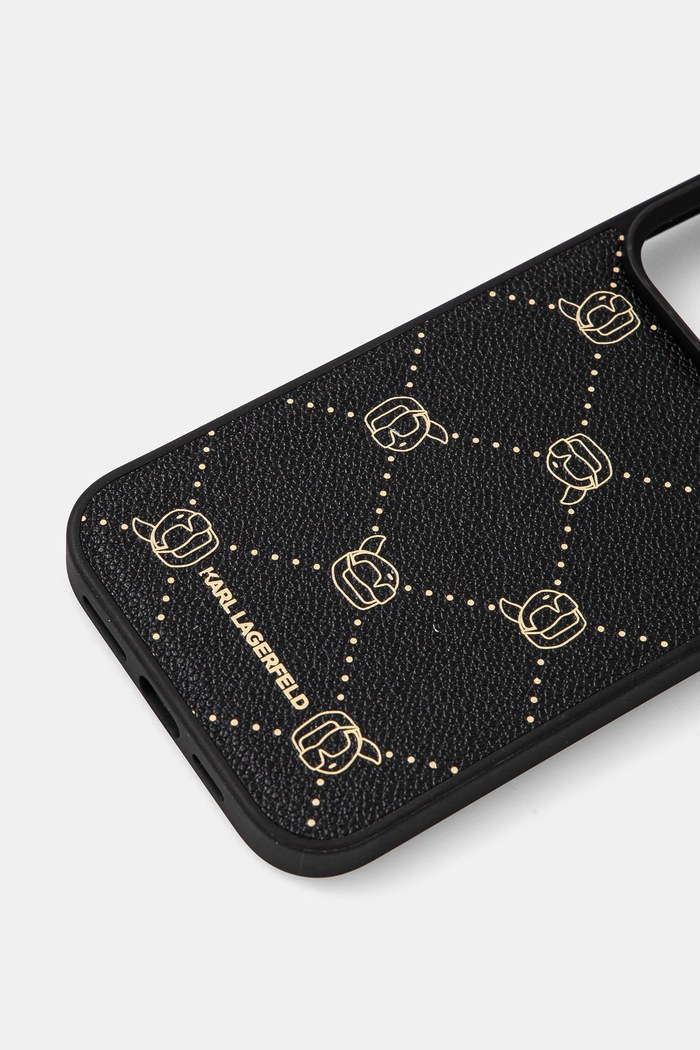 Obal na telefon Karl Lagerfeld iPhone 16 Pro Max 6.9 KLHMP16XPGKHPHK černá AA00