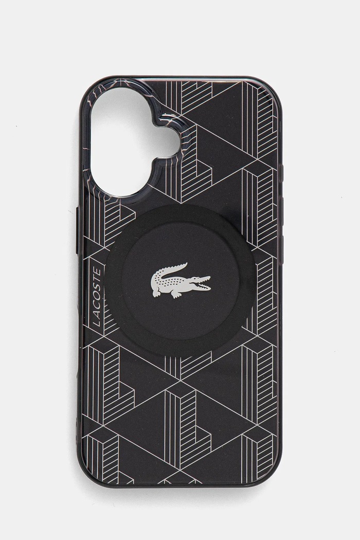 Obal na telefon Lacoste iPhone 16 6.1 na mobil černá LCHMP16SUBSK