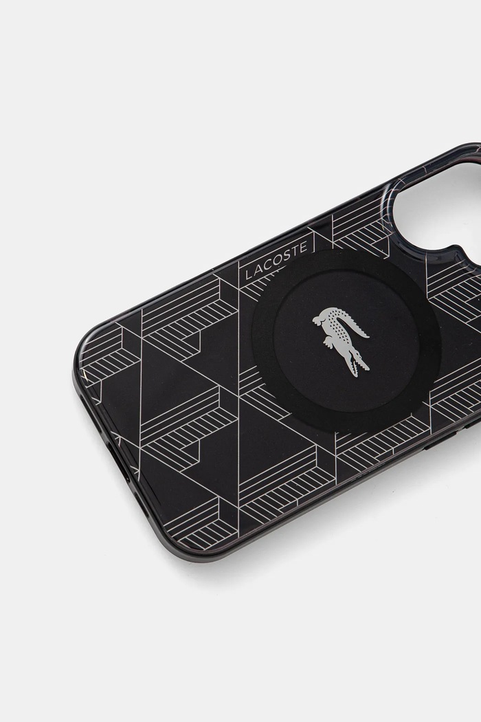 Obal na telefon Lacoste iPhone 16 6.1 LCHMP16SUBSK černá AA00