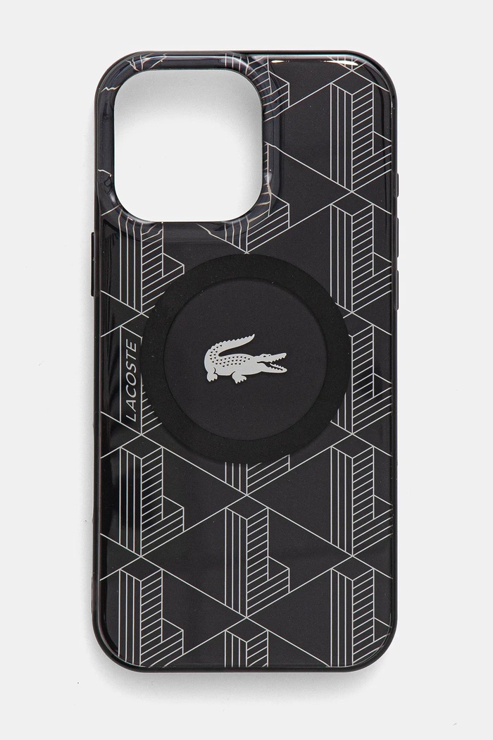 Lacoste etui pentru telefon iPhone 16 Pro Max 6.9 pentru telefon negru LCHMP16XUBSK