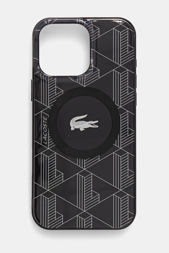 Lacoste etui pentru telefon iPhone 16 Pro Max 6.9 pentru telefon negru LCHMP16XUBSK