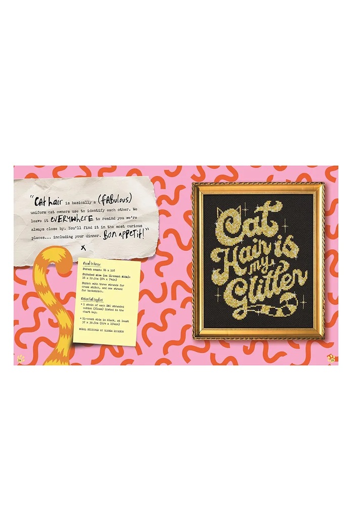 home & lifestyle carte Cross Stitch with Cattitude by Emma Congdon, English DC1011 multicolor AA00