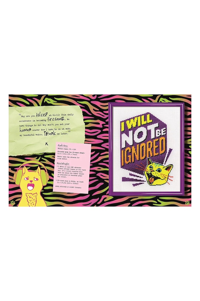 home & lifestyle carte Cross Stitch with Cattitude by Emma Congdon, English multicolor DC1011