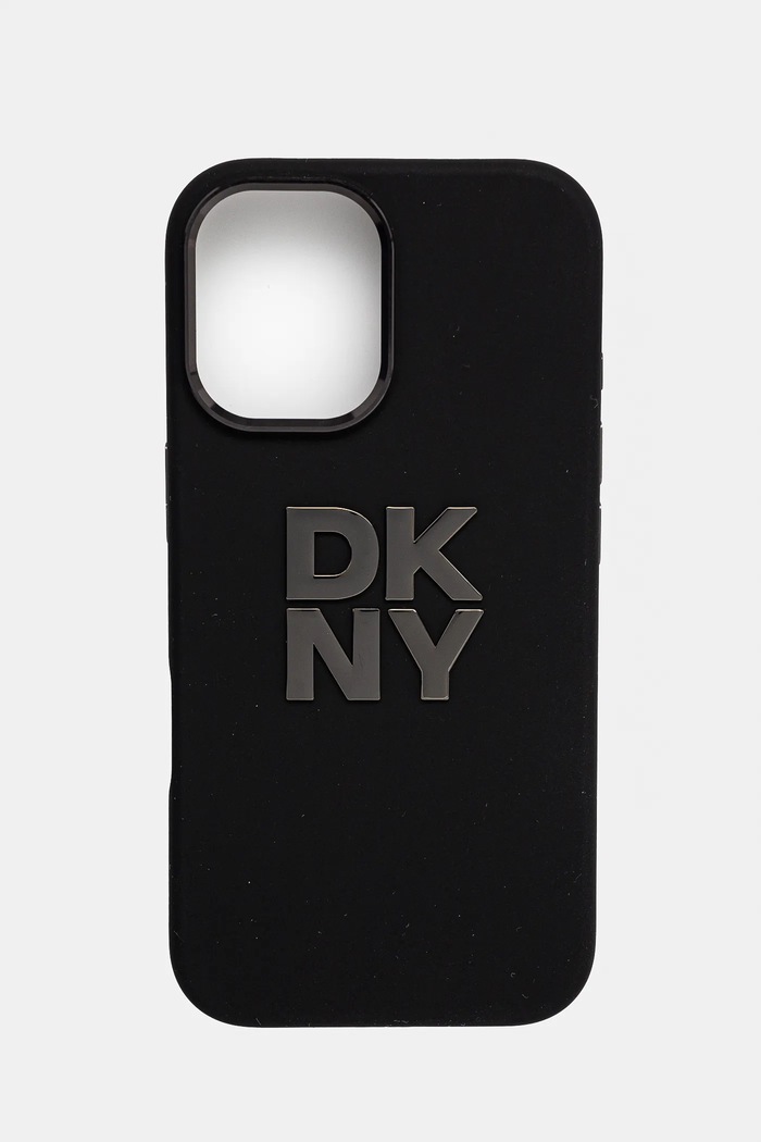 Кейс за телефон Dkny iPhone 16 6.1 за телефон черен DKHCP16SSMCBSK