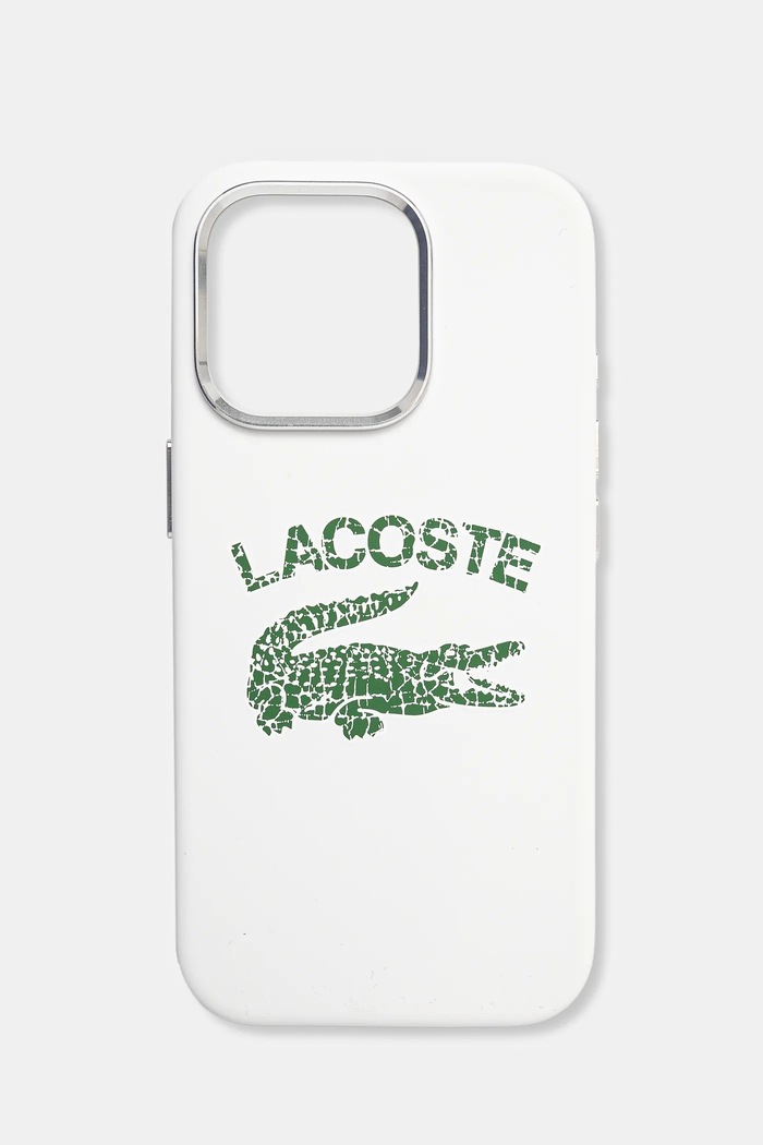 Obal na telefon Lacoste iPhone 16 Pro 6.3 na mobil bílá LCHMP16LUCRH