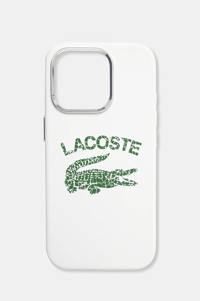 Obal na telefon Lacoste iPhone 16 Pro 6.3 na mobil bílá LCHMP16LUCRH