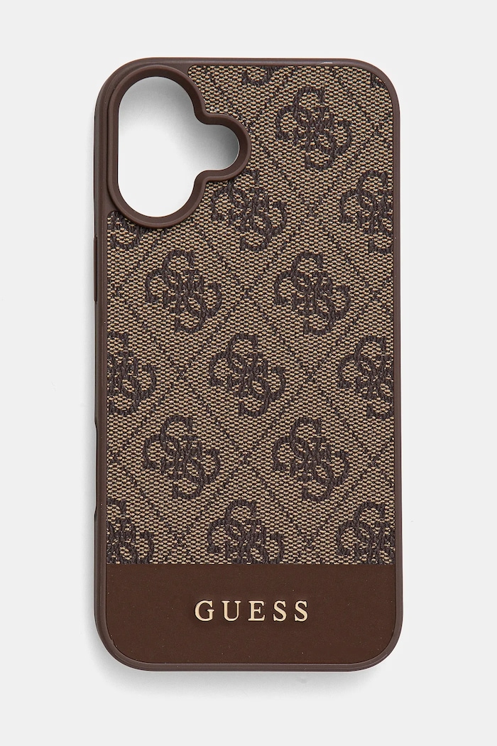 Guess etui na telefon iPhone 16 Plus 6.7 na telefon brązowy GUHCP16MG4GLBR