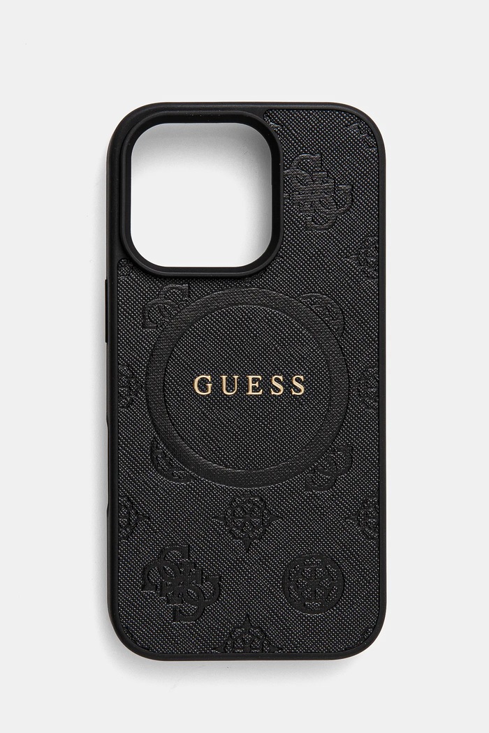 Etui za telefon Guess iPhone 16 Pro 6.3 za telefon crna GUHMP16LPSAPSMEK
