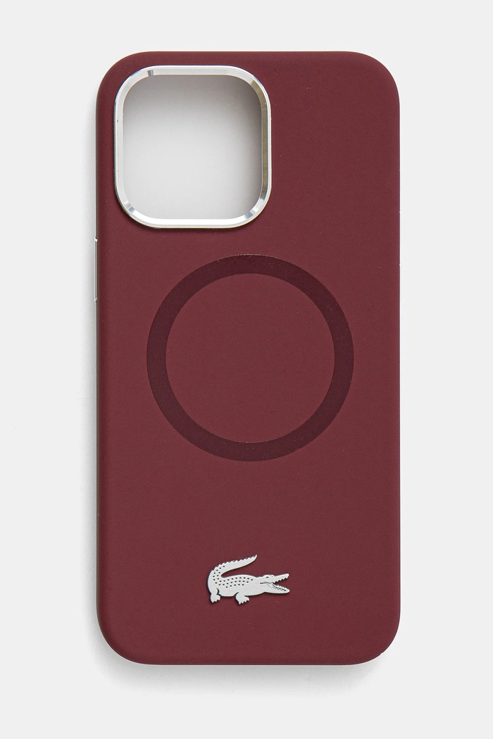 Lacoste husa pentru telefon iPhone 15 Pro Max 6.7 pentru telefon burgundia LCHMP15XSMAR