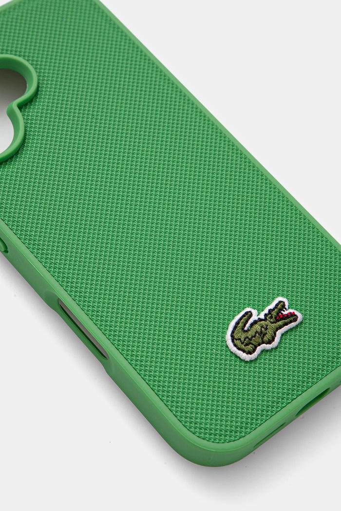 Puzdro na mobil Lacoste iPhone 16 6.1 LCHMP16SPVCN zelená AA00