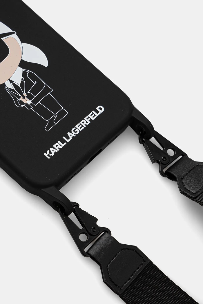 Кейс за телефон Karl Lagerfeld iPhone 15 Pro Max 6.7 KLHCP15XSCBSKNK черен AA00
