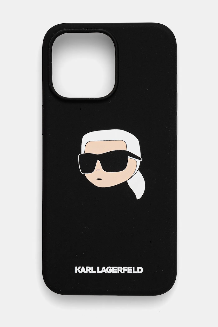 Obal na telefon Karl Lagerfeld iPhone 15 Pro Max 6.7 na mobil černá KLHMP15XSKHPPLK