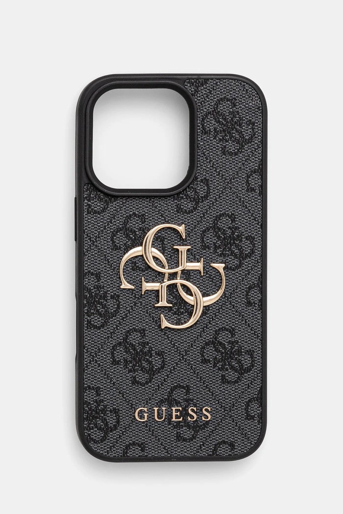 Θήκη κινητού Guess iPhone 16 Pro 6.3 για τηλέφωνο μαύρο GUHCP16L4GMGGR