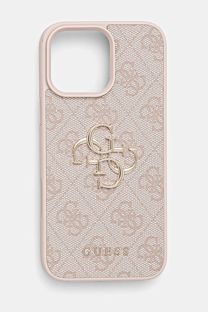 Guess etui na telefon iPhone 16 Pro Max 6.9 aplikacja różowy GUHCP16X4GMGPI