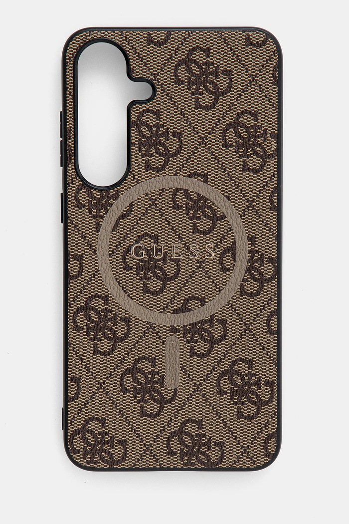 Obal na telefon Guess Samsung Galaxy S25+ na mobil hnědá GUHMS25MG4GFRW