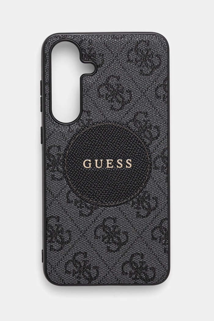 Puzdro na mobil Guess Samsung Galaxy S25+ na mobil čierna GUHMS25MP4PGRSGK