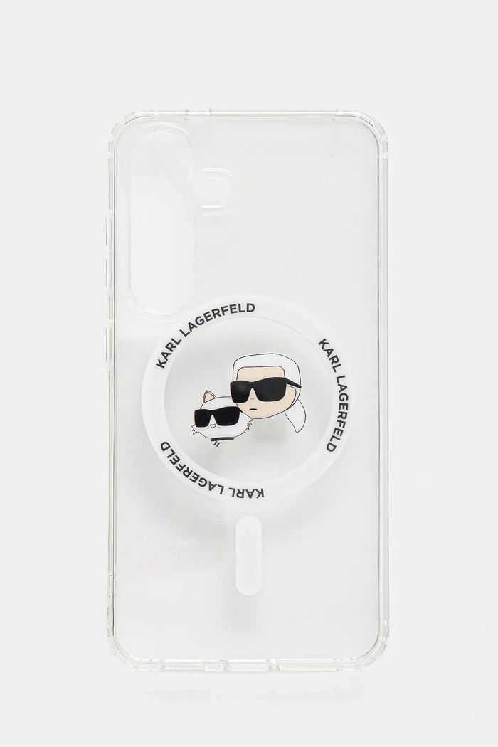 Кейс за телефон Karl Lagerfeld Samsung Galaxy S25 за телефон бял KLHMS25SHLSKCH
