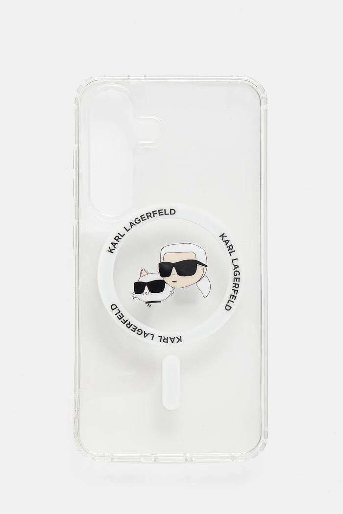Кейс за телефон Karl Lagerfeld Samsung Galaxy S25 за телефон бял KLHMS25SHLSKCH