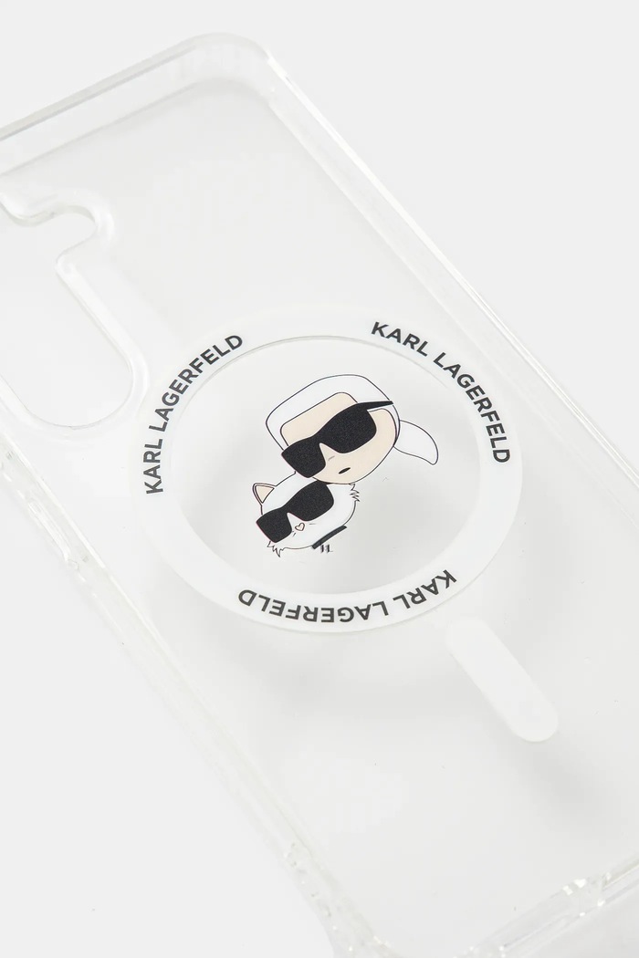 Кейс за телефон Karl Lagerfeld Samsung Galaxy S25 KLHMS25SHLSKCH бял AA00