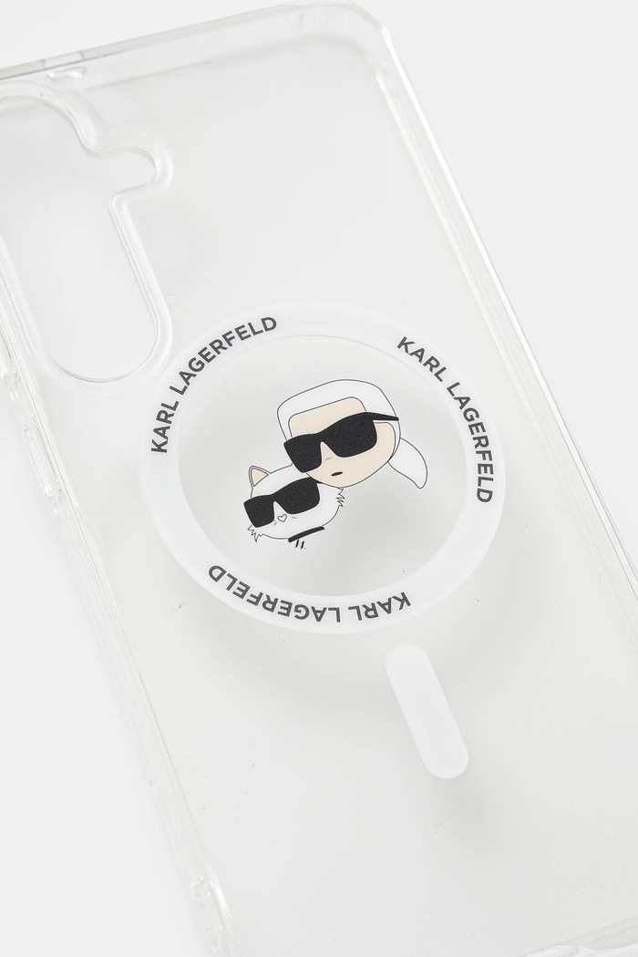 Etui za telefon Karl Lagerfeld Samsung Galaxy S25+ KLHMS25MHLSKCH bela AA00