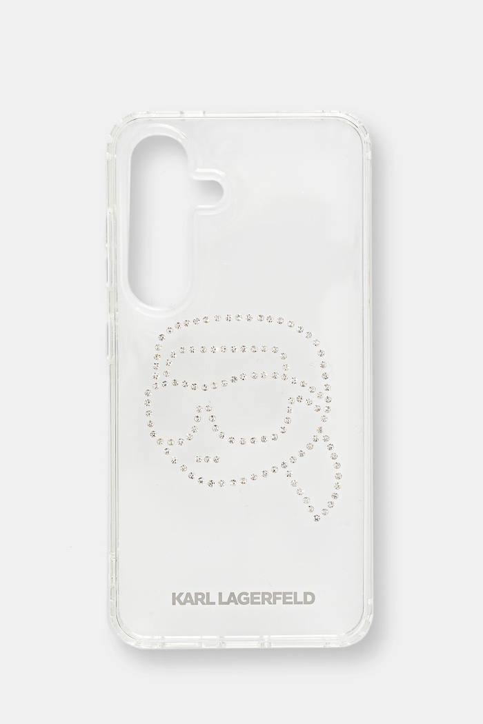 Obal na telefon Karl Lagerfeld Samsung Galaxy S25 nášivka průhledná KLHCS25SHKHDCELT