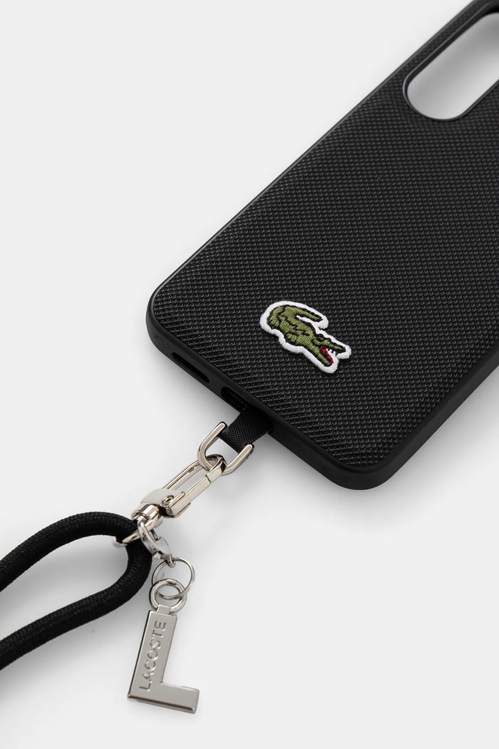 Puzdro na mobil Lacoste Samsung Galaxy S25 LCHMBCS25SPVCK čierna AA00